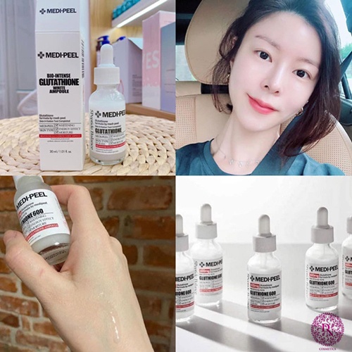 Combo 3 món Kem Trắng da Glutathione, Serum Glutathione trắng da Medi Peel và Kem 7day