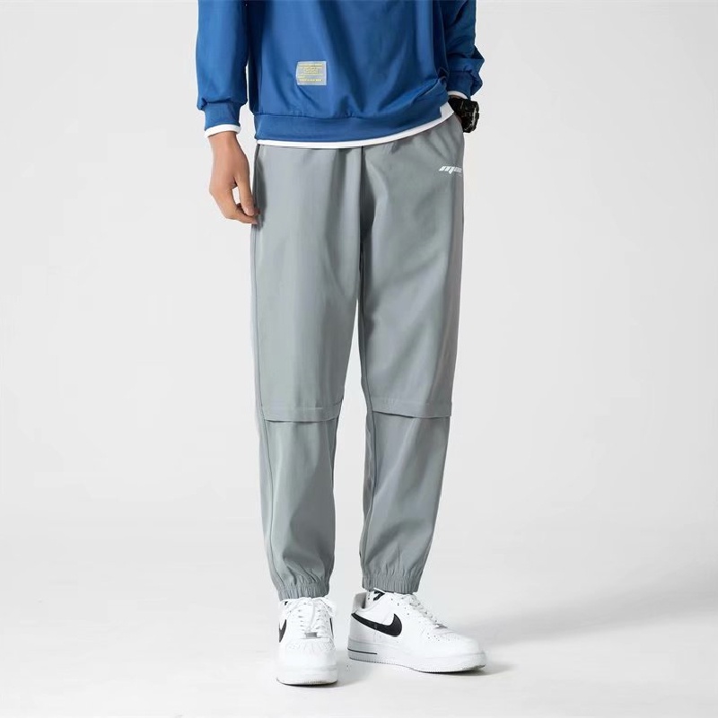 Quần dài thể thao dáng rộng in chữ phong cách hip hop Hàn Quốc chất lượng cao thời trang cho nam S-3XL