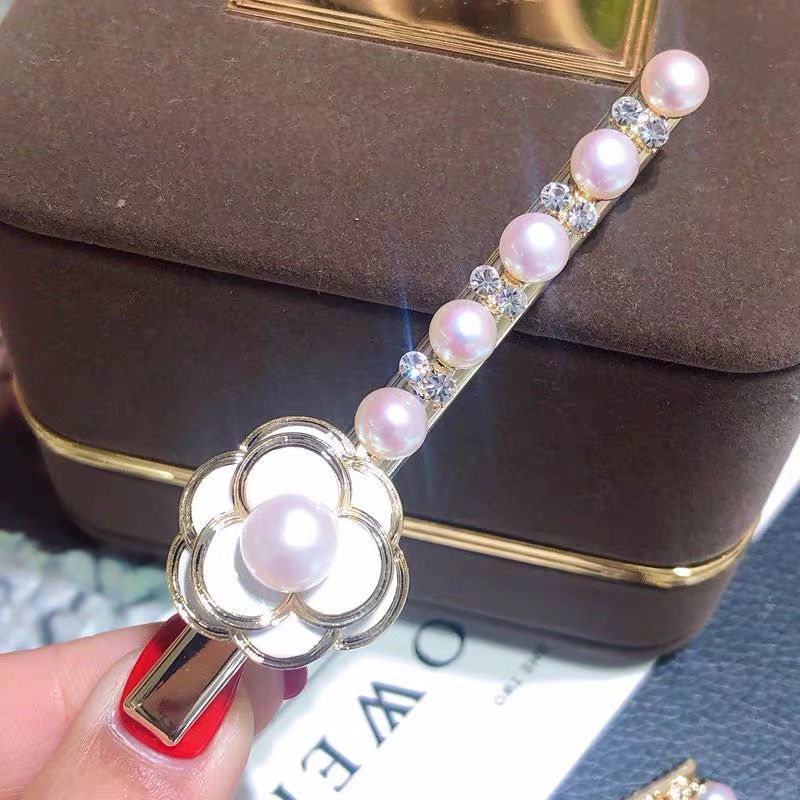 Kẹp Tóc Đính Đá Ngọc Trai Giả Thời Trang Nhật Hàn 2022
