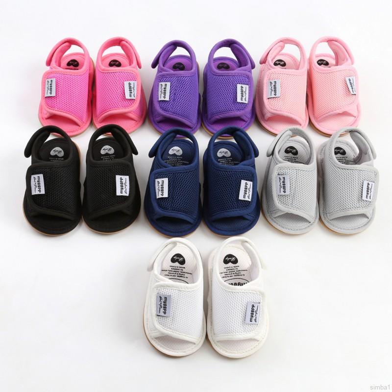 Giày Lưới Cotton Đế Mềm Thoáng Khí Chống Trượt Dành Cho Bé Trai Gái 0-18 Tháng Tuổi