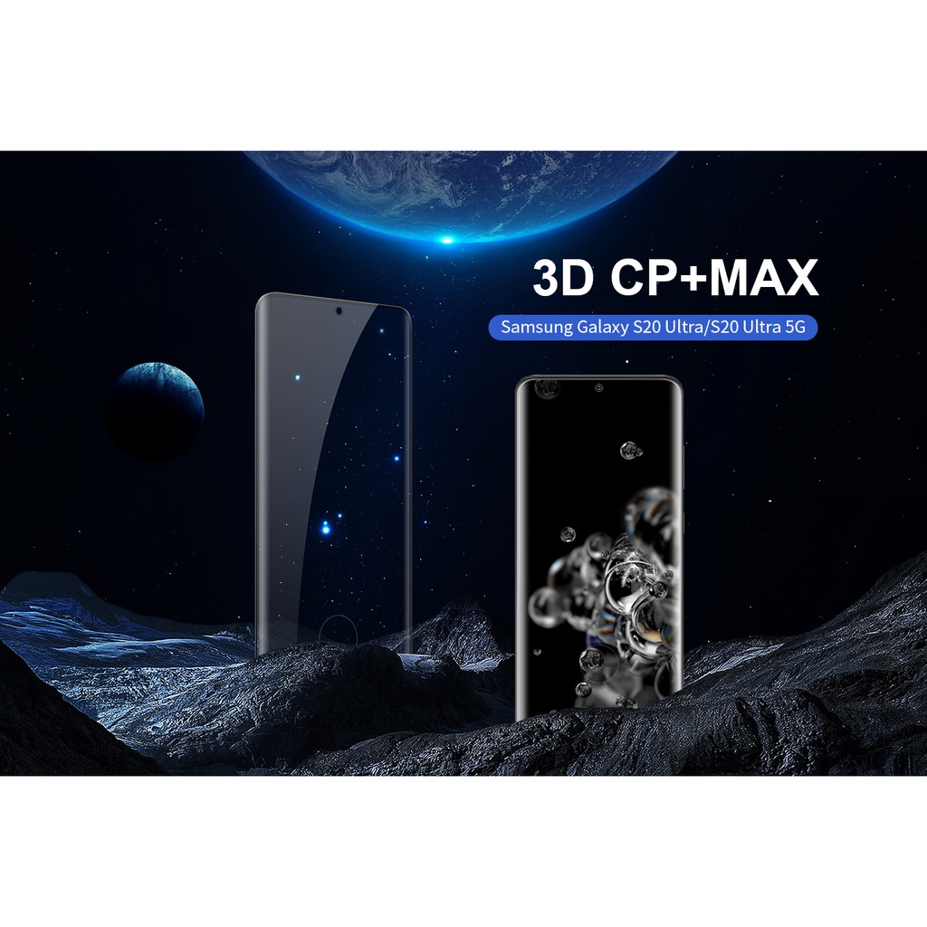 Kính cường lực Nillkin CP+Max Samsung Galaxy S20/S20 Ultra/S20 Plus dán chống vỡ, chống xước màn hình