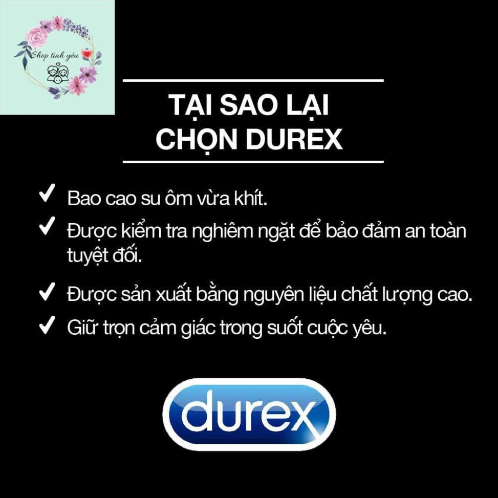 [BÃO SALE 50%] Bao cao su Durex Invisible 3 bao