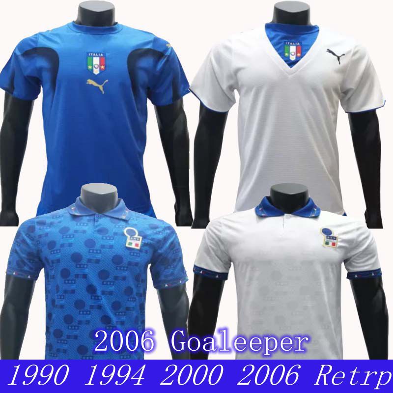 Áo thun đá banh Jerseys của đội bóng Ý 1990 1994 2000 2006