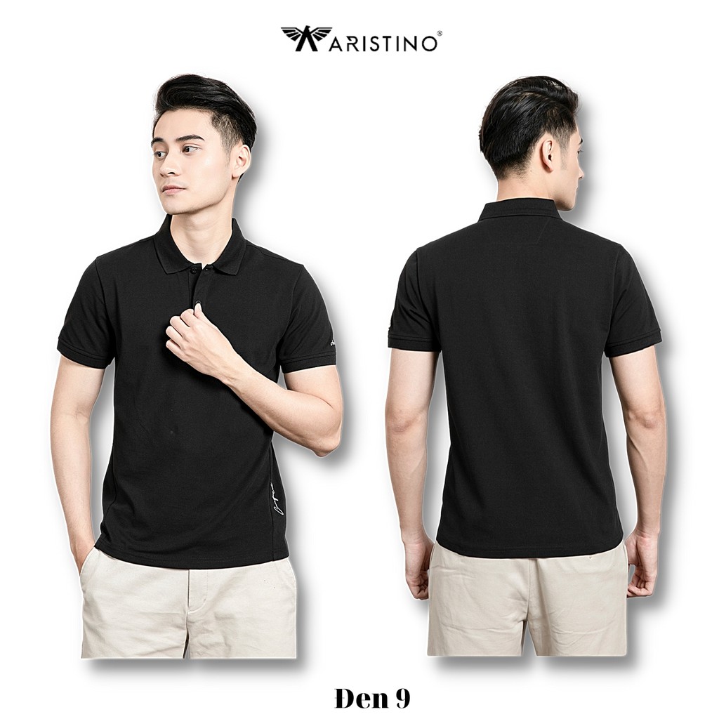 Áo Thun Nam ARISTINO Trơn Có Cổ Nhiều Màu Chất Cotton Thấm Hút Mồ Hôi Tốt - APS009S1