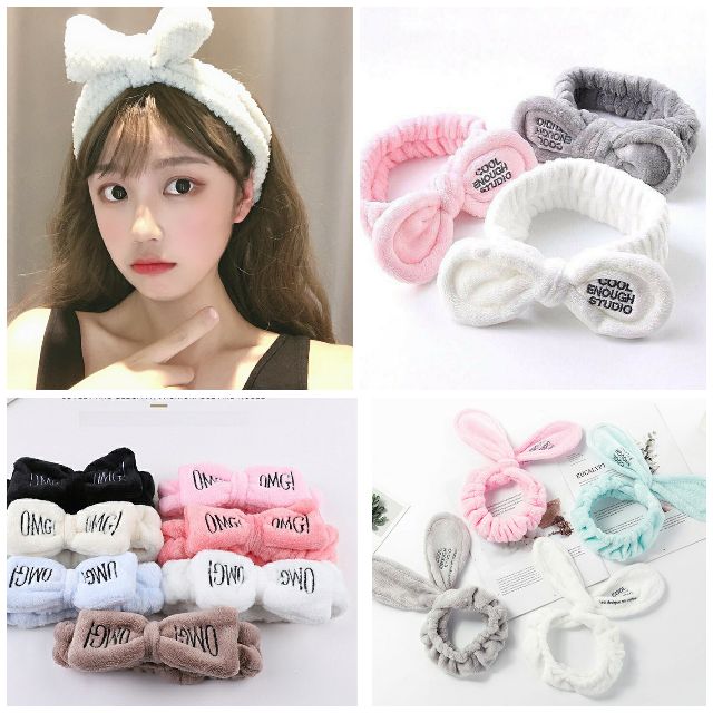 Băng Đô Tai Mèo, Tai Thỏ, Sừng Hươu, Gấu Brown, Dâu Tây, Cà Rốt, trái đào, Nơ Chữ OMG
