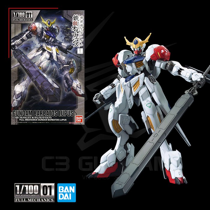 MÔ HÌNH LẮP RÁP 1/100 GUNDAM BARBATOS LUPUS BANDAI GUNDAM IRON-BLOODED ORPHANS IBO