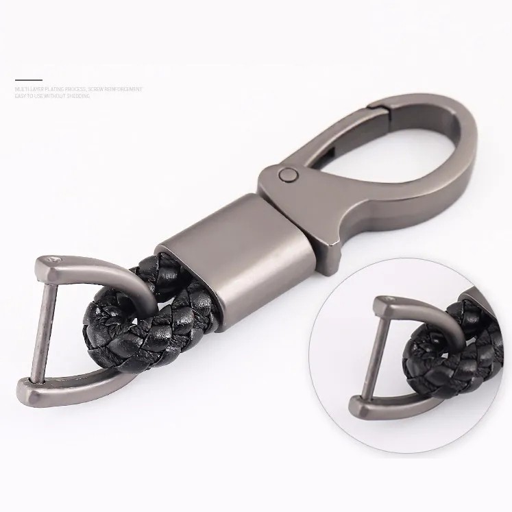 Móc Khóa Kim Loại Sợi Carbon Hình Logo Xe Hơi Ford