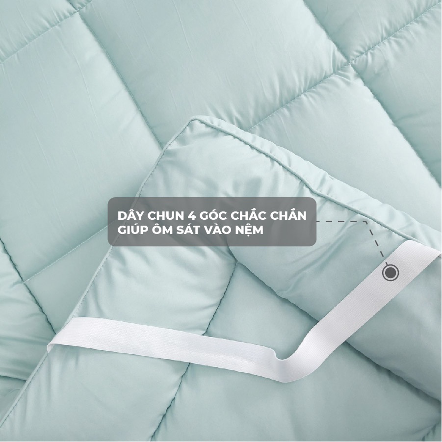 Topper nệm K-Bedding By Everon chất liệu microfiber, dày 5cm Giao màu ngẫu nhiên