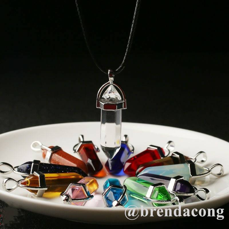 Vòng cổ Mặt Đá Thạch Anh Tự Nhiên