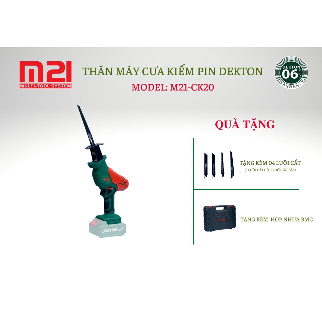 THÂN CƯA KIẾM PIN DEKTON M21-CK20