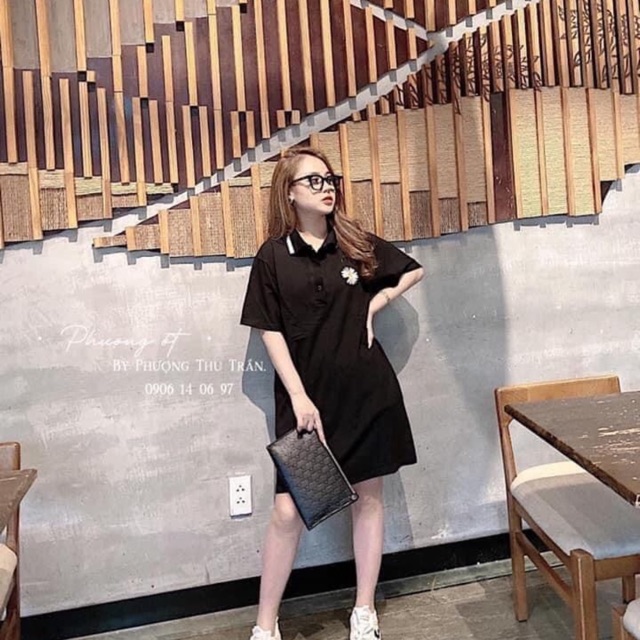 Đầm suông hoa cúc