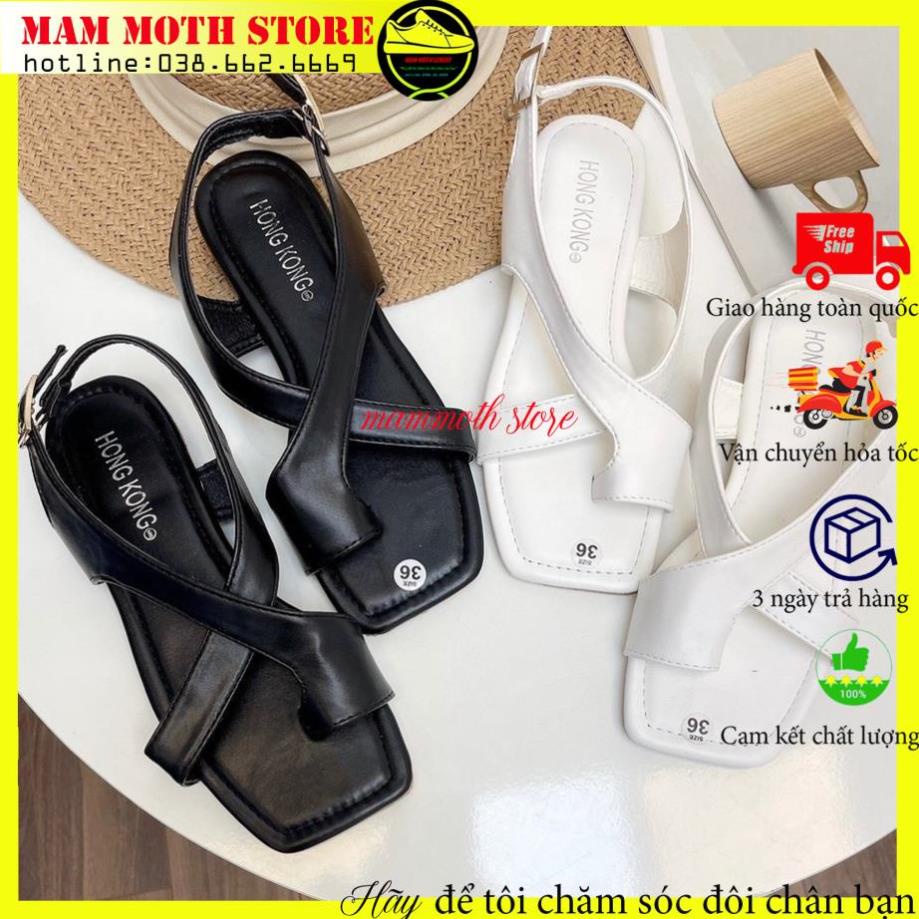 [Quà tặng bút bi nước hàn quốc 2 màu đen xanh cao câp ]Dép kẹp/dép xỏ ngón, sandal 2 quai chéo đế bệt, dép quai hậu