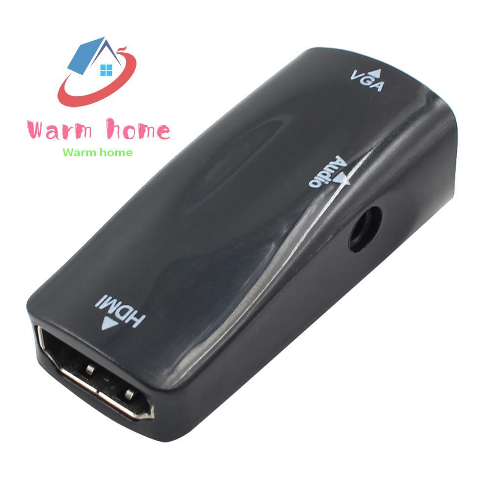 Đầu Chuyển Đổi Từ Cổng Hdmi Sang Vga 1080p Kèm Cáp Âm Thanh Cho Máy Tính