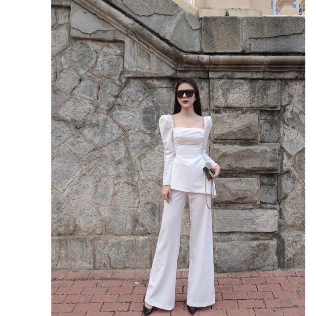 Set áo peplum + quần suông