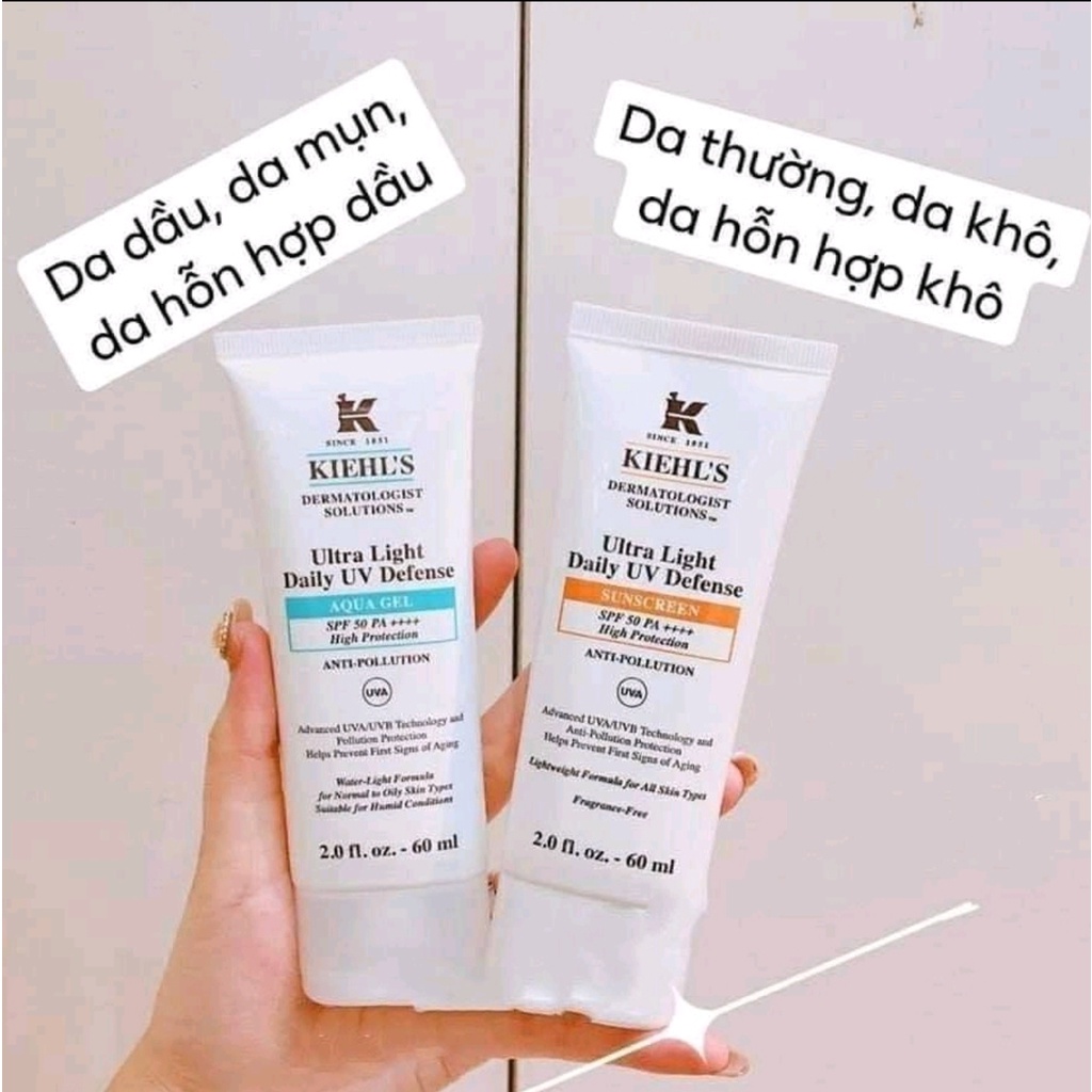 [Có Sẵn - Fullbox 60ML] Kem Chống Nắng Kiehl’s Ultra Light Daily UV Defense Sunscreen (KCN Kiehls)