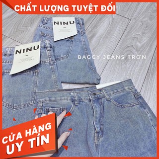 [ẢNH THÂT] Quần Baggy 💖FREESHIP💖 Quần Baggy Nữ Màu Xanh Trơn - Quần Baggy Jean
