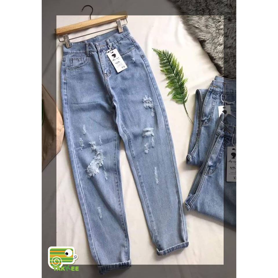 QB210-QUẦN JEANS RÁCH PHONG CÁCH HÀN QUỐC