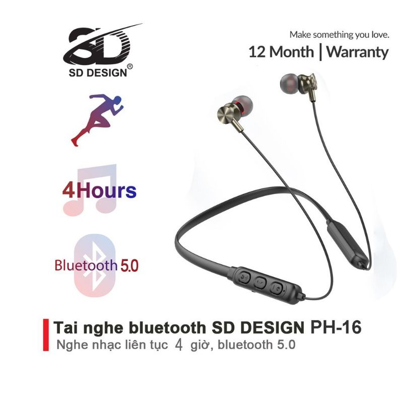 Tai nghe bluetooth thể thao Wiwu Marathon v 5.2 pin 12 giờ