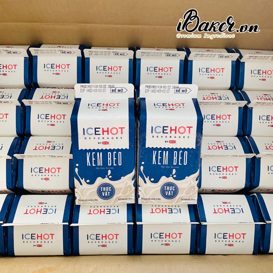 🔥Ship Hỏa Tốc🔥 Kem béo thực vật Rich's lùn 454g