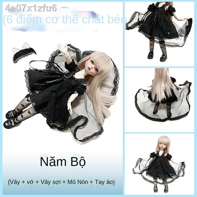 ☃✿♛30 cm Búp bê Barbie công chúa bộ 22 khớp 6 điểm bjd quần áo trẻ em chơi nhà đồ cô gái