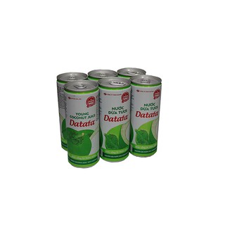 Nước Dừa Tươi DATAFA - lốc 6 lon x 325ml