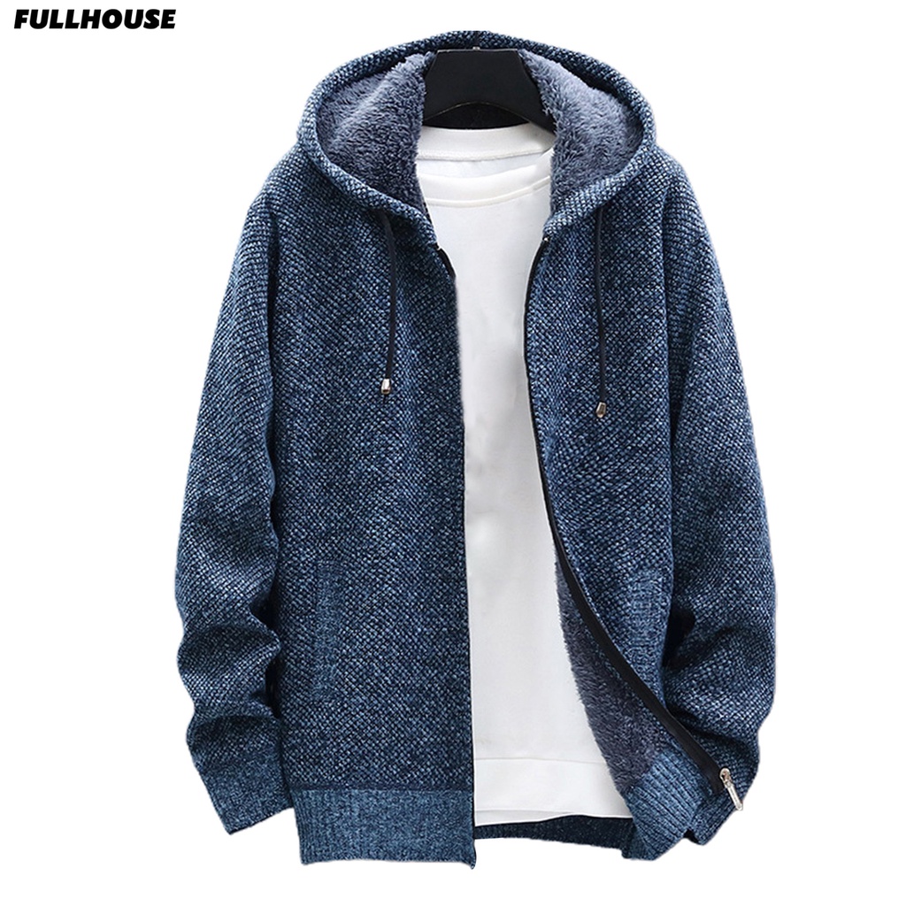 ⏳Áo Thun Thời Trang Trẻ Trung Cá Tính Cho Nam⏳ Áo Khoác Hoodie Phối Khóa Kéo Ấm Áp Thời Trang Thu Đông