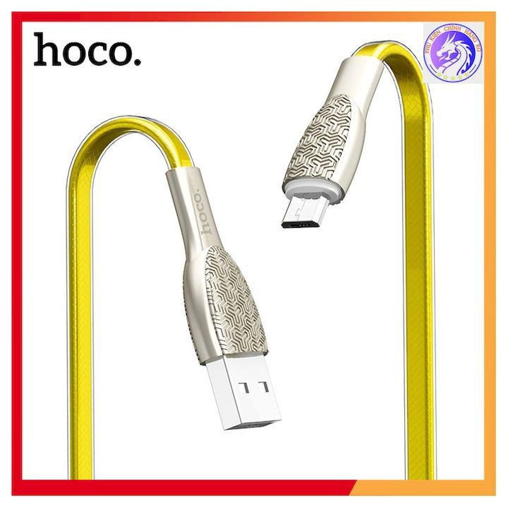 Cáp Sạc Nhanh 2.4A Hoco U52 Micro Dài 1.2m Chính Hãng