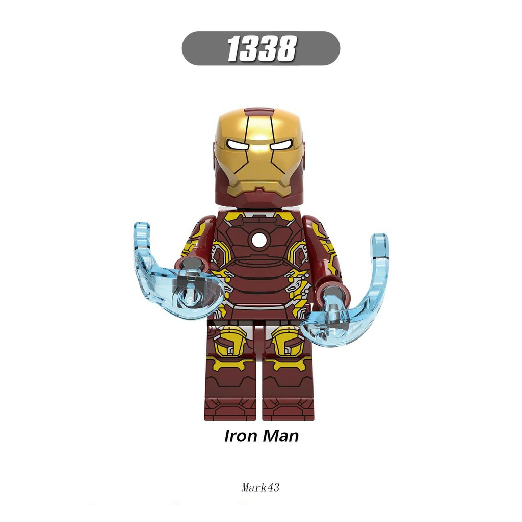 Minifigures Các Mẫu Nhân Vật Ironman Ultron Mark17 Mark33 Mark43 Mark45 Iron Patriot Mẫu Mới Siêu Đẹp X0267