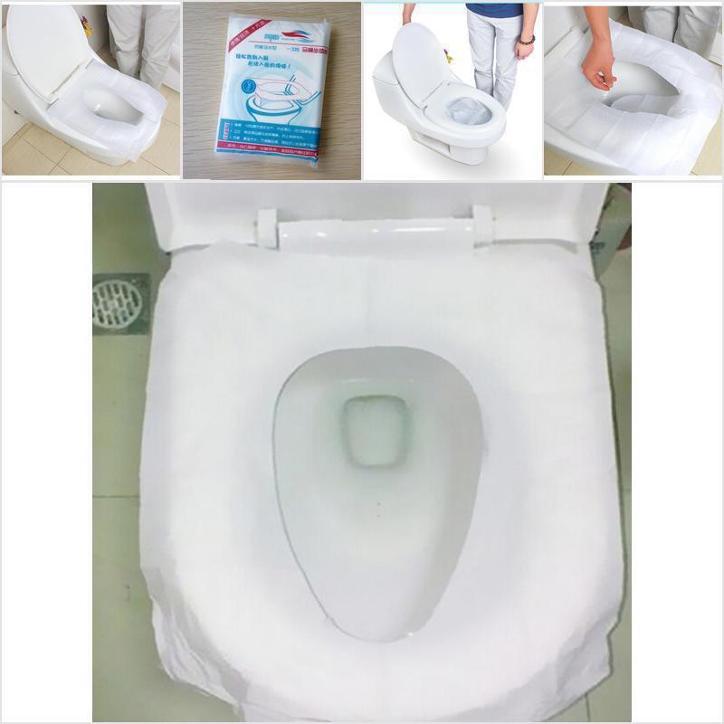 Set 1 Gói 10 Giấy Lót Bồn Cầu Dùng 1 Lần An Toàn Cho Sức Khỏe