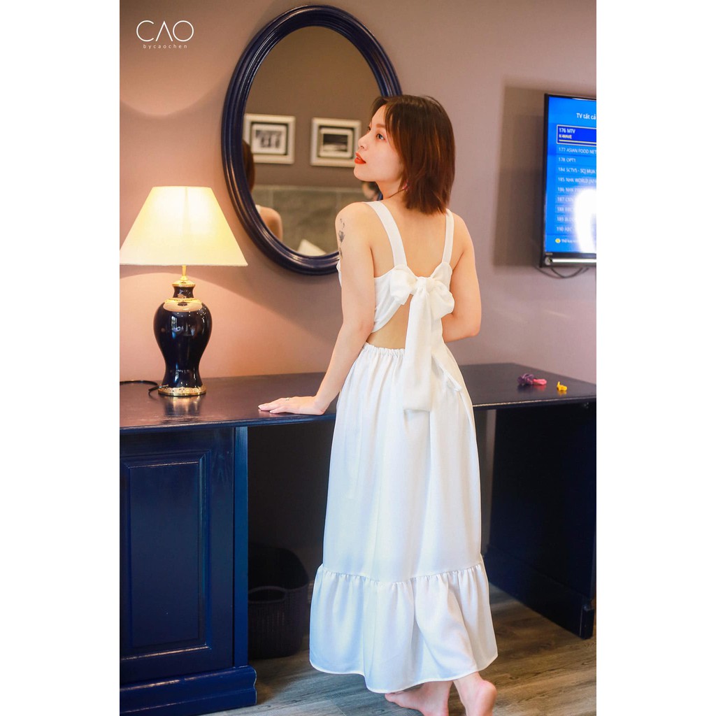[Mã FAGREEN1505 giảm tới 30K đơn 99K] VÁY ĐI BIỂN - BORDER DRESS - VÁY NƠ LƯNG SAU | BigBuy360 - bigbuy360.vn