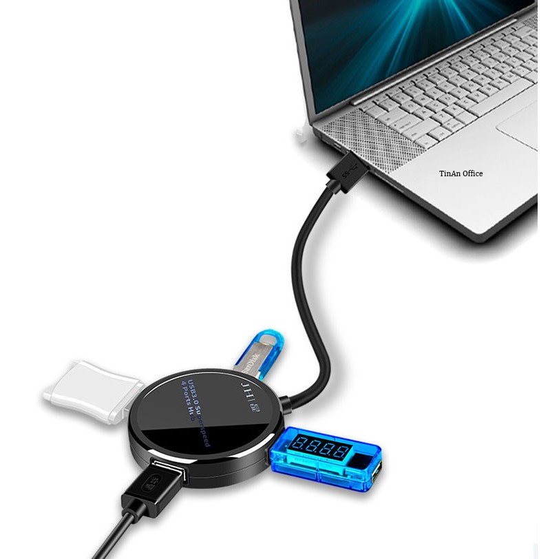 Hub USB-3.0, 4 Cổng, USB 3.0 tốc độ cao