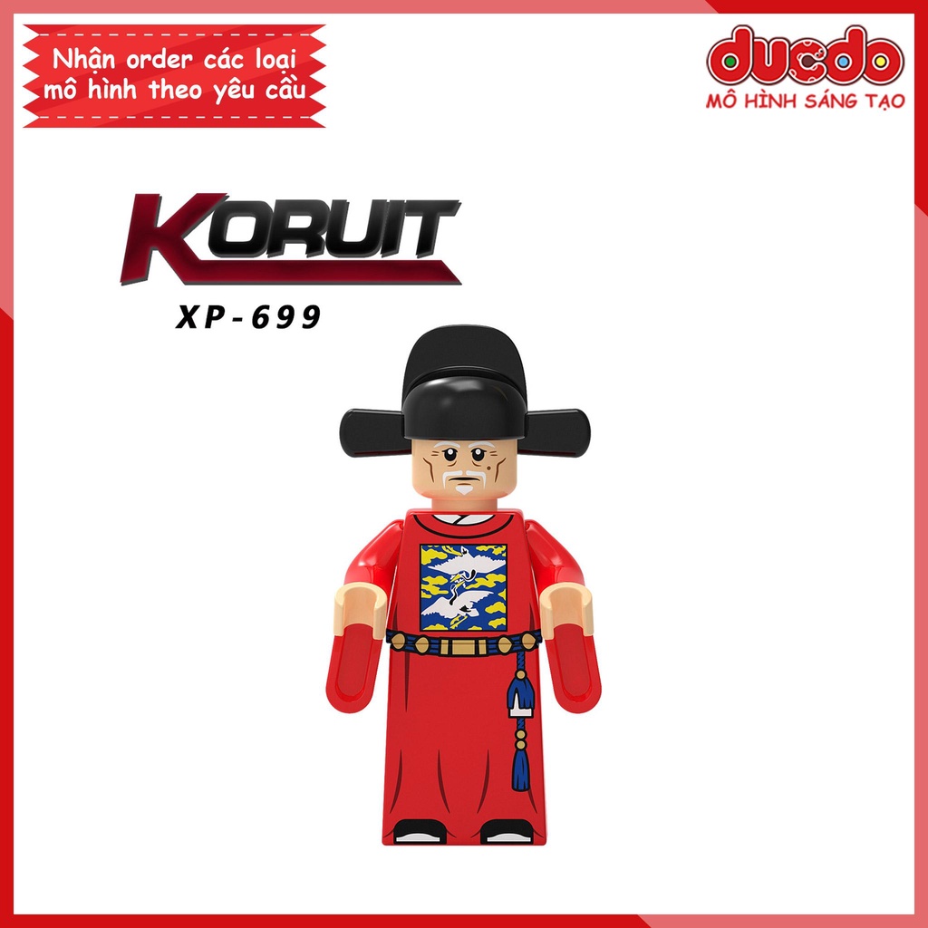 Minifigures nhân vật Hoàng Đế - Quan Lại - Cẩm Y Vệ Triều Minh - Đồ chơi Lắp ghép Xếp hình Mô hình Mini KORUIT KT1094
