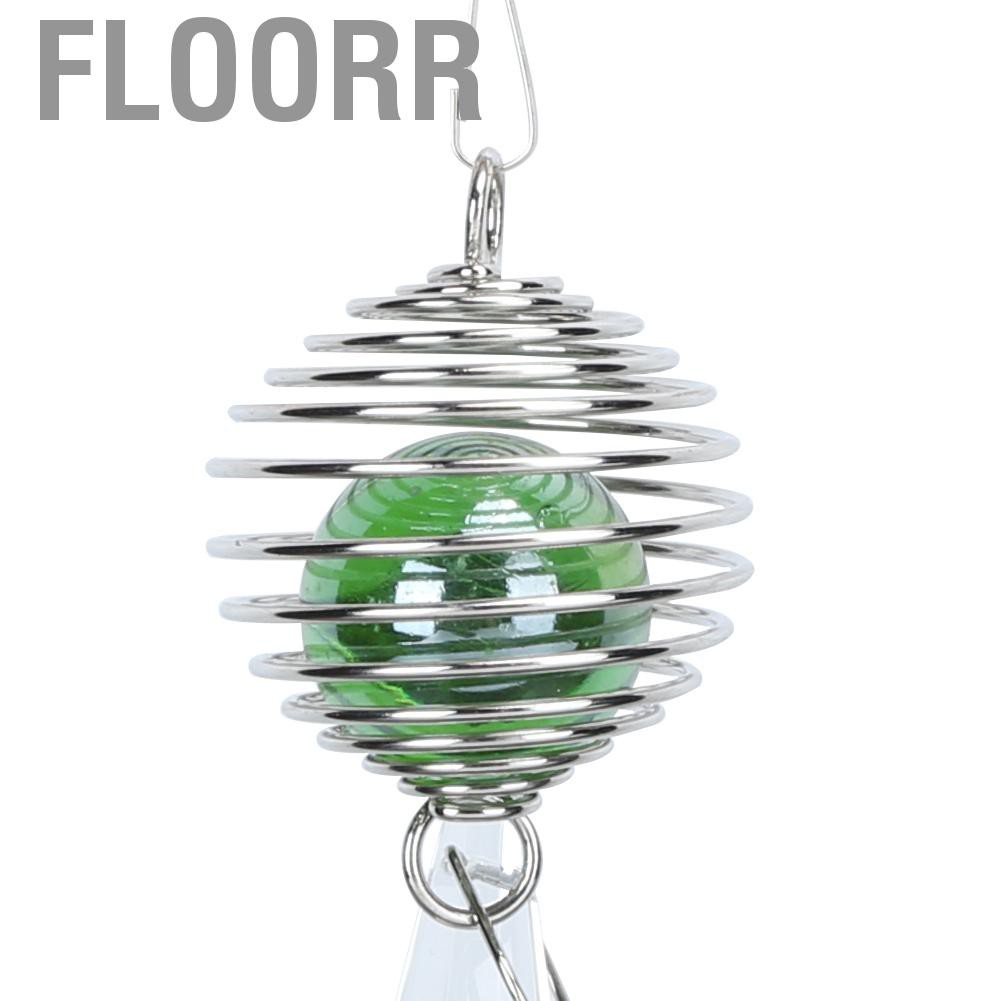 FLOORR Wind Chimes  Christmas Tree Shape Crystal Ball Outdoor Decor for Party Yard Office