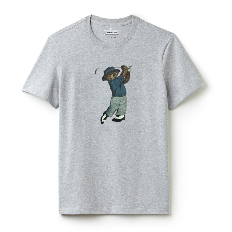 Áo thun tay ngắn cổ tròn chất liệu cotton in họa tiết Ralph Lauren dành cho nam