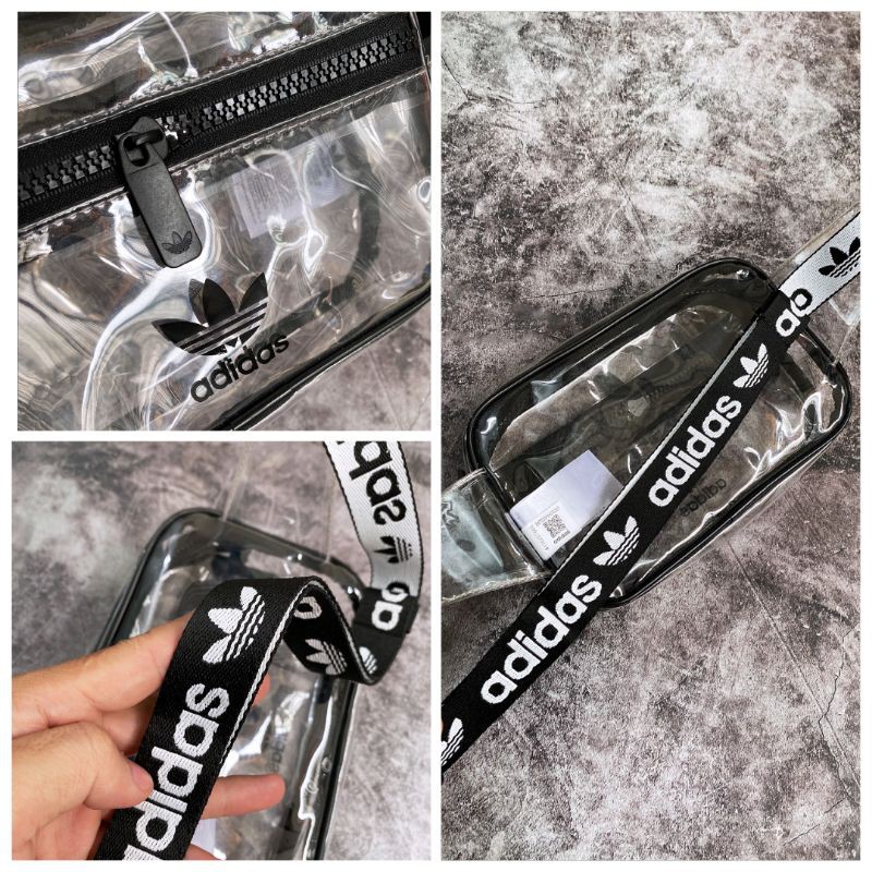 (Chuẩn hãng) Túi bao tử adidas trong suốt (CL5283) | BigBuy360 - bigbuy360.vn