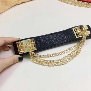 đai váy thắc lưng phối với đồ jum.