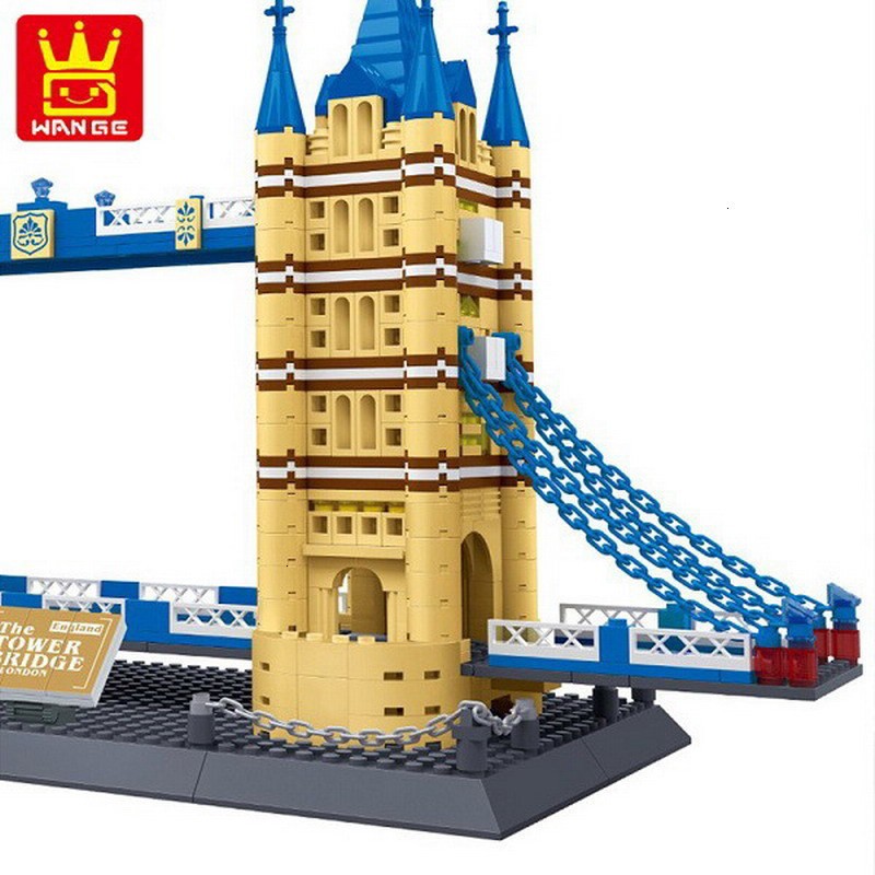 Đồ chơi Lắp ghép Mô hình wange 5215 New Famous Architecture The Tower Bridge Tháp Tháp Đôi Lớn Ở London