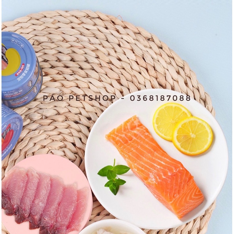 PATE cho mèo Set 6 lon vị cá Curly tail