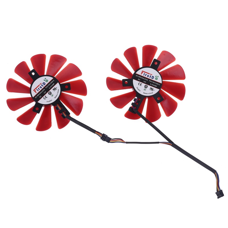 Bộ 2 Quạt Tản Nhiệt 85mm RX-570-RS RX-580-RS FD10U12S9-C Cho XFX RX470 RX570 RS RX580 RS