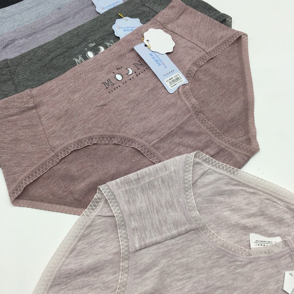 [Mã FAMAYWA2 giảm 10K đơn 50K] Quần lót cotton viền ren , quần chip nữ ôm mông 9257 cho 50 - 60kg không gian eva KDE | BigBuy360 - bigbuy360.vn
