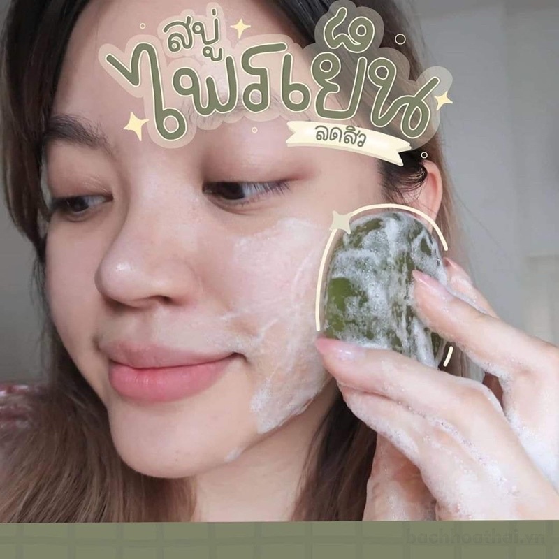 Sáp rửa mặt khắc phục mụn trắng da NTK Natural Phaiyen Thái lan