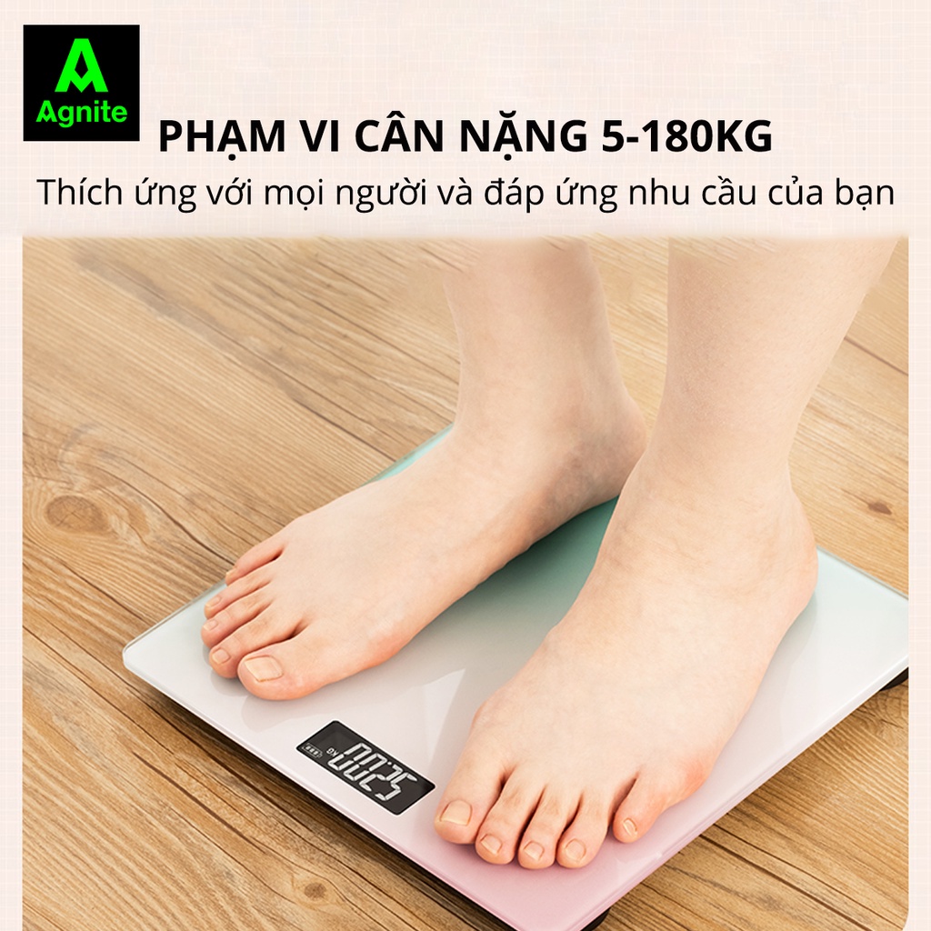 Cân điện tử thông minh Deli mặt kính cường lực số đo chính xác - E86120 Cân điện tử Deli