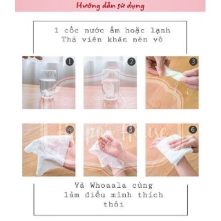 [KHĂN GIẤY NÉN CAO CẤP] - TÚI 50C