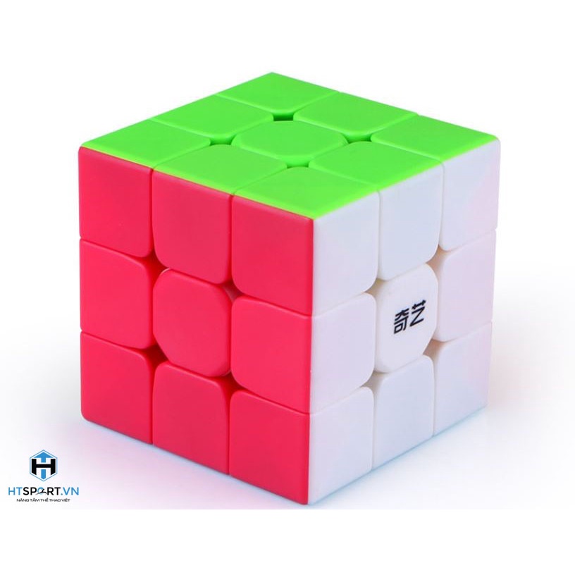RuBik 3x3, Rubik 3 Tầng QiYi Warrior Không Viền, Đồ Chơi Trí Tuệ Trơn Mượt Bẻ Góc Tốt