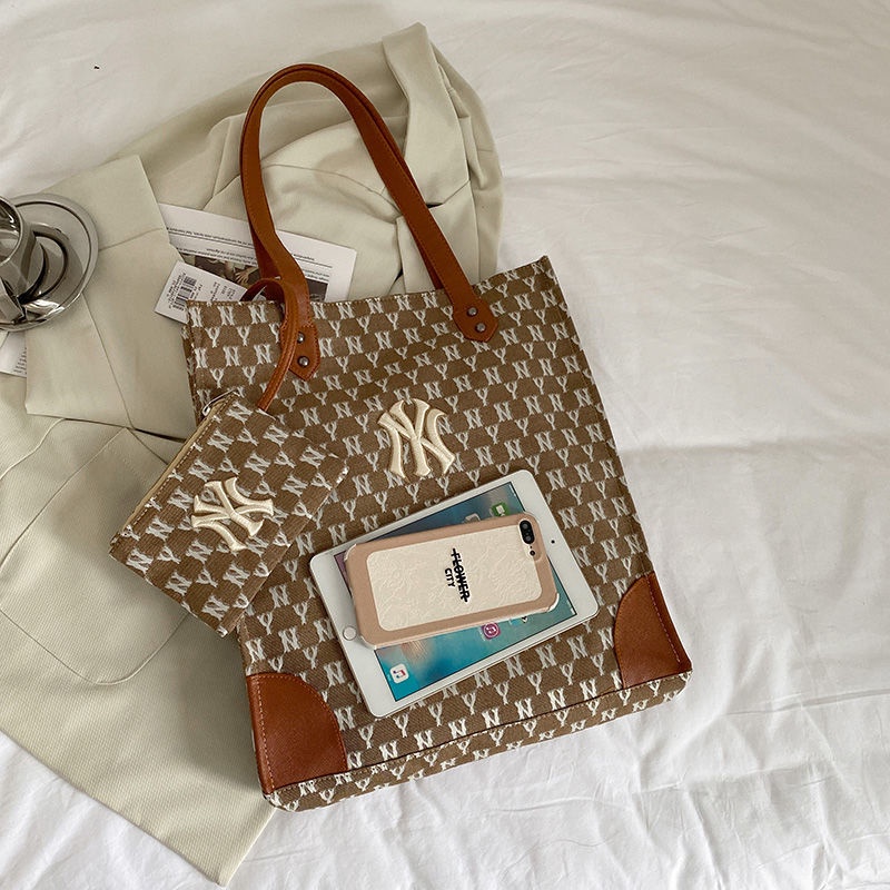 Túi Tote Đeo Vai Chất Liệu Denim Thời Trang Cho Nữ