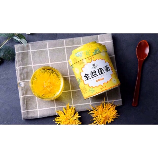 HỘP TRÀ BÔNG CÚC HOÀNG KIM - 20 bông