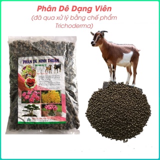 Phân Dê Ninh Thuận Đã Qua xử lý vi sinh ủ mục - Chuyên dùng cho hoa kiểng 1kg