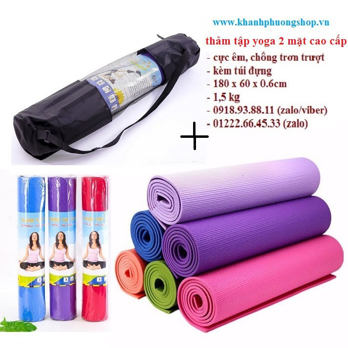 thảm tập yoga 2 mặt