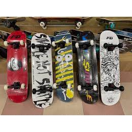 Án trượt patin dành cho trẻ em thiếu niên nhiều hình skateboard 80cm 60cm gỗ phong ép 7 lớp