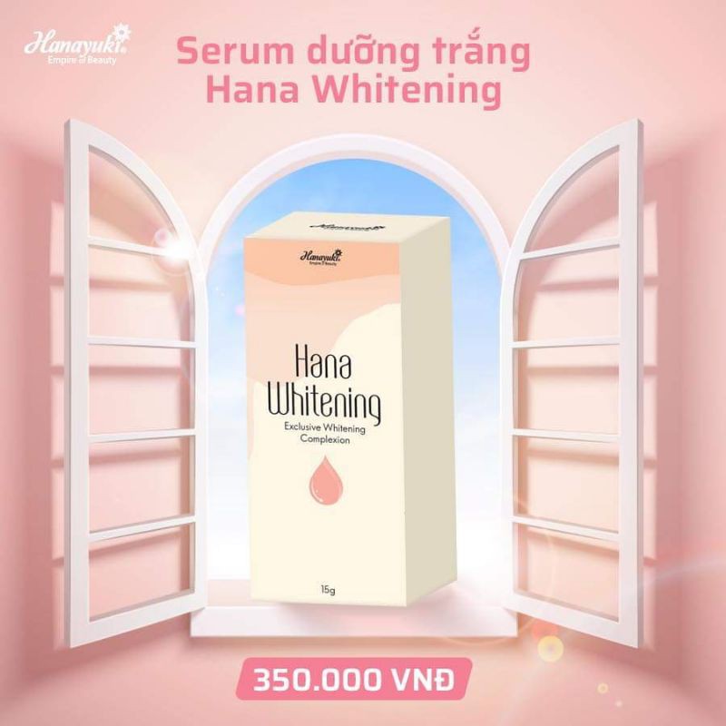 Serum Dưỡng Trắng Hana Whitening Hanayuki - mini 15gam